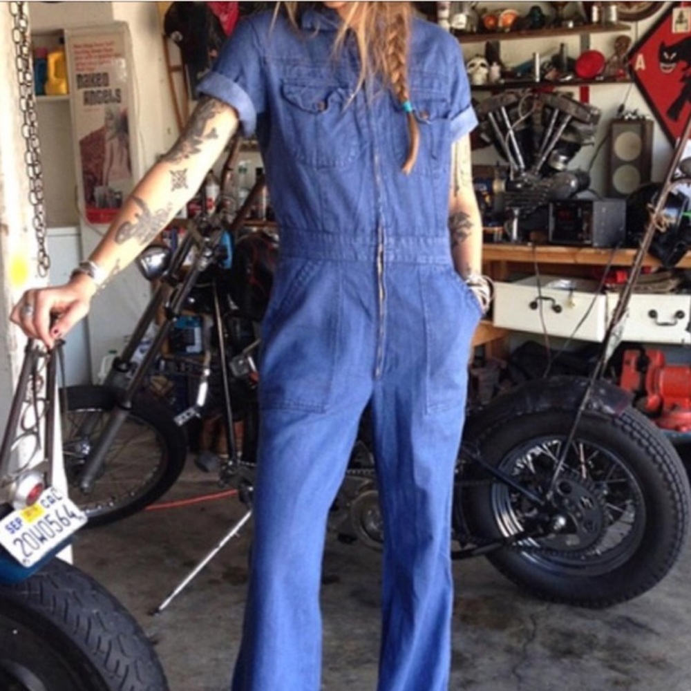 Vintage denim jumpsuit
